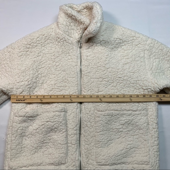 C&C California Full Zip Teddy Coat in White - Picture 4 of 10